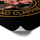 Oude rijen roken vlees en klappende wangen Grappig Poster (Hoek)