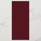 Oude Rijkdom Moderne Formele Bourgondiër Luxe Trou Menu (Achterkant)