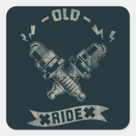Oude rit sticker