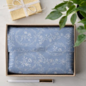 Oude Rococo Bloemen Bloempatroon Tissuepapier (Geschenk)