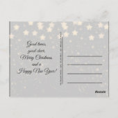  oude rode auto vrolijk kerstfeest briefkaart (Achterkant)