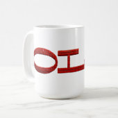 Oude Rode Baksteen Koffiemok (Voorkant links)