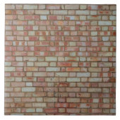 Oude rode baksteenwandtextuur tegeltje (Voorkant)