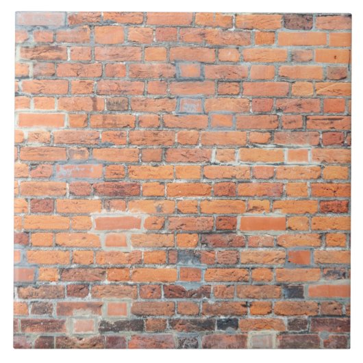 Oude rode baksteenwandtextuur tegeltje (Voorkant)