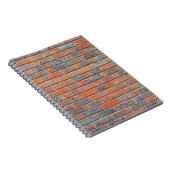 Oude rode bakstenen muur textuur notitieboek (Rechterzijde)