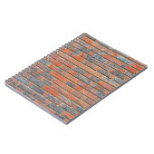 Oude rode bakstenen muur textuur notitieboek (Linkerzijde)