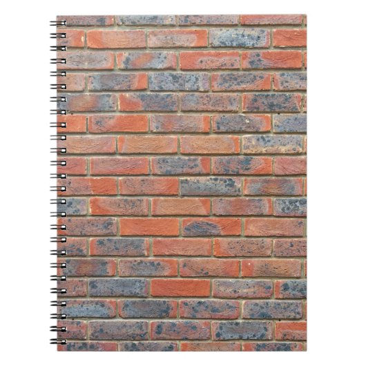 Oude rode bakstenen muur textuur notitieboek (Voorkant)