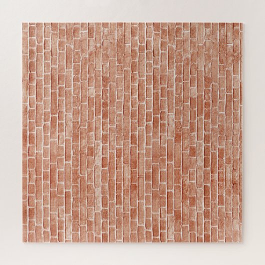 Oude rode bakstenen muurtextuur. legpuzzel (Horizontaal)