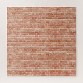 Oude rode bakstenen muurtextuur. legpuzzel (Verticaal)