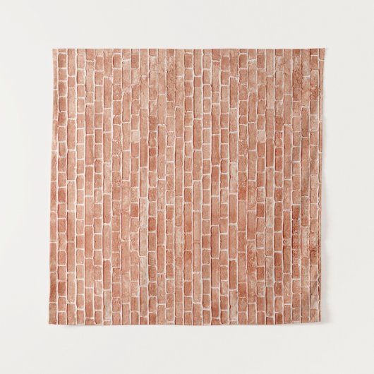 Oude rode bakstenen muurtextuur. wandkleed (Voorkant (horizontaal))