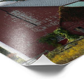 Oude rode balk 12 x 8 fotografische afdrukken foto afdruk (Hoek)