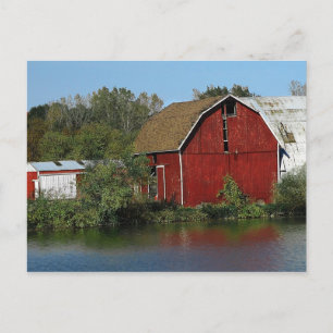 Oude Rode Barn Briefkaart