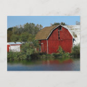 Oude Rode Barn Briefkaart (Voorkant)