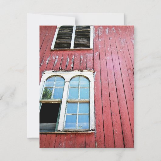 Oude Rode Barn Kaart (Voorkant)