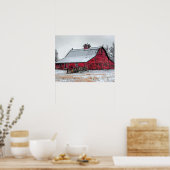 Oude Rode Barn Poster (Keuken)