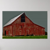 Oude Rode Barn Poster (Voorkant)