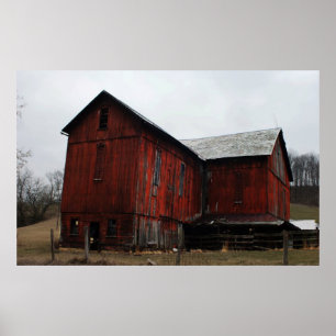 Oude Rode Barn Poster
