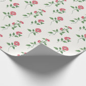 Oude Rode Bloesem Cadeaupapier (Hoek)