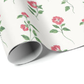 Oude Rode Bloesem Cadeaupapier (Rol Hoek)
