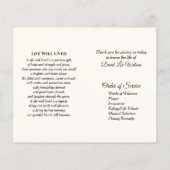 Oude Rode Boerderij Tractor Funeral Flyer (Achterkant)