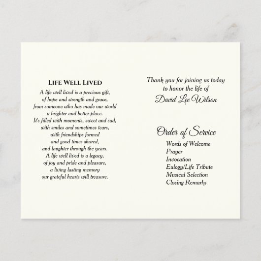 Oude Rode Boerderij Tractor Funeral Flyer (Achterkant)