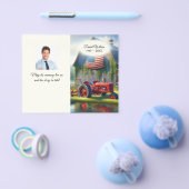 Oude Rode Boerderij Tractor Funeral Flyer (Enkel)