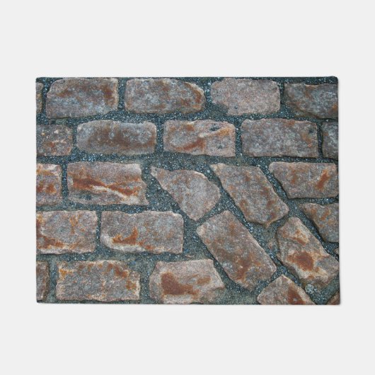 Oude Rode Brick-weg in de oude bergdeur Deurmat (Voorkant)