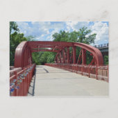 Oude Rode Brug, de Stad van Kansas, Missouri Briefkaart (Voorkant)