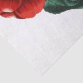 Oude Rode Camellia Bloem Tissuepapier (Detail)