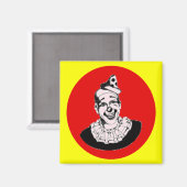 Oude rode clownstip magneet (Voorkant / Achterkant)