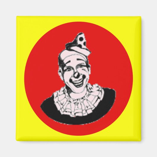 Oude rode clownstip magneet (Voorkant)