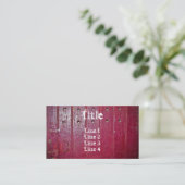 Oude rode deur standaard maat visitekaartje (Staand voorkant)