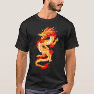 Oude Rode Draak Tatoeage Kunst Gif T-shirt