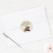 Oude rode druiven jam etiket voor inmaken (Envelop)