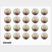 Oude rode druivenjam inmaakstickers ronde sticker (Vel)
