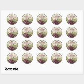 Oude Rode Druivensap Voorraadlabels Ronde Sticker (Vel)