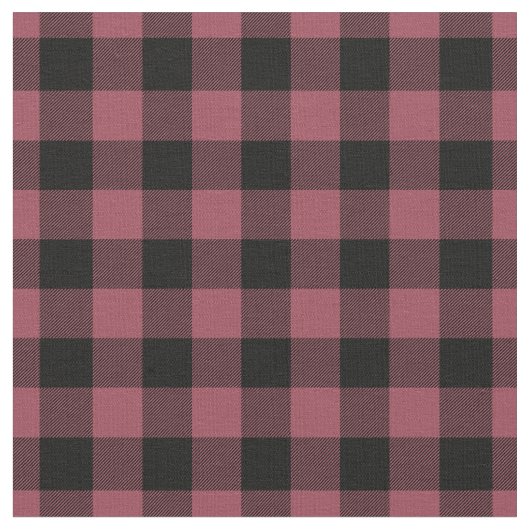 Oude rode en zwarte geruite gingham stof (Close Up)