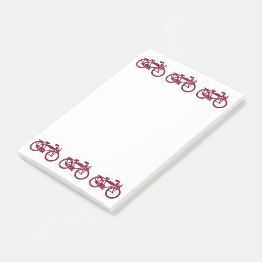Oude rode fiets Post-it noten Post-it® Notes (Schuin)