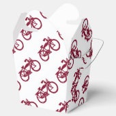 Oude rode fietsen gunst box bedankdoosjes (Geopend)