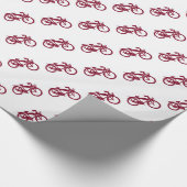 Oude rode fietsverpakking cadeaupapier (Hoek)