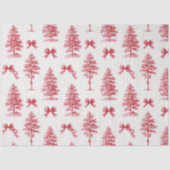 Oude rode kerstboom  tissuepapier (Voorkant)