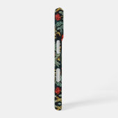 Oude rode klaproos bloem William Morris monogram iPhone 16 Hoesje (Rechterkant)