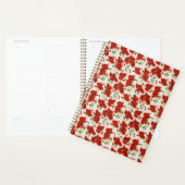 Oude Rode Klaproos Bloempatroon Botanische Kunst Planner (Display)