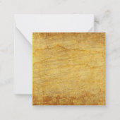 Oude rode landbouwtrekker Kerstmis Notitiekaartje (Achterkant)