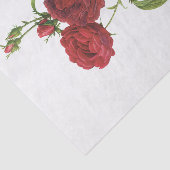 Oude Rode Rozen #1 Bloemen Bloemig Tissuepapier (Detail)