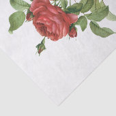 Oude Rode Rozen #2 Bloemen Bloemig Tissuepapier (Detail)