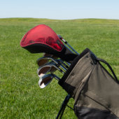 Oude Rode Rozen Aangepaste Naam Golfheadcover (Insitu)