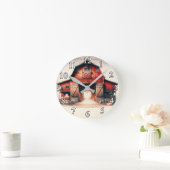 Oude Rode Schuur Landelijk Land Ronde Klok (Huis)