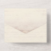 Oude Rode Schuur Rustiek Land Bruiloft All In One Uitnodiging (Achterkant)