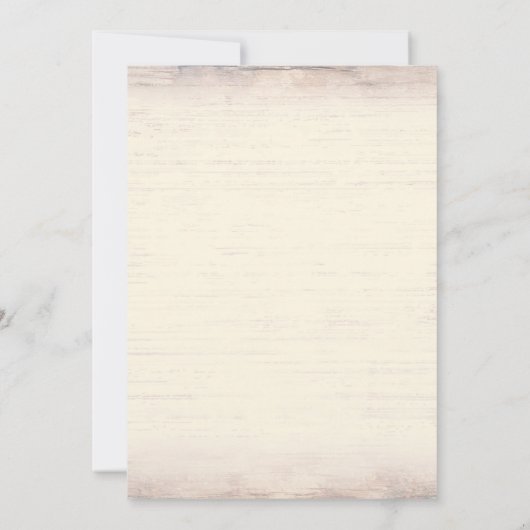 Oude Rode Schuur Rustiek Land Bruiloft Kaart (Achterkant)